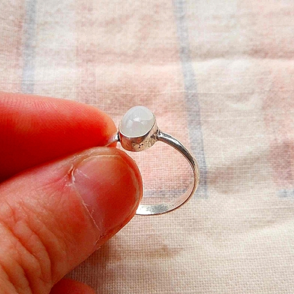 ❤ Artisan Moonstone Sterling Silver Ring size 8.5 *for Light Hope New Beginnings - Picture 1 of 5